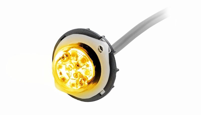 Abrams Blaster Emergency Vehicle LED Hideaway/Surface Mount Strobe Warning Light - Amber/Amber - Image 1